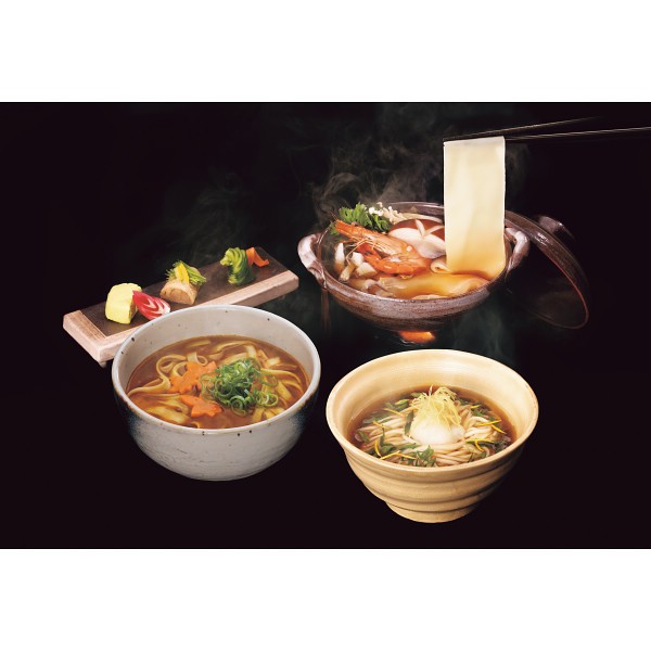 2026年お歳暮特別企画 花山うどん　三種のつゆで味わう老舗の三冬麺  ＳＳー３０ 【送料込】(沖縄・離島は別途)の画像