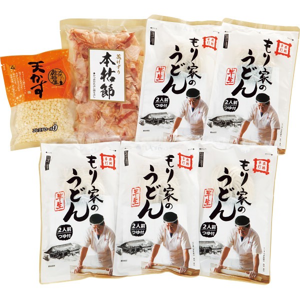 2026年お歳暮特別企画 もり家　本格手打もり家のぶっかけうどんセット  ＵＰ－５ 【送料込】(沖縄・離島は別途)の画像