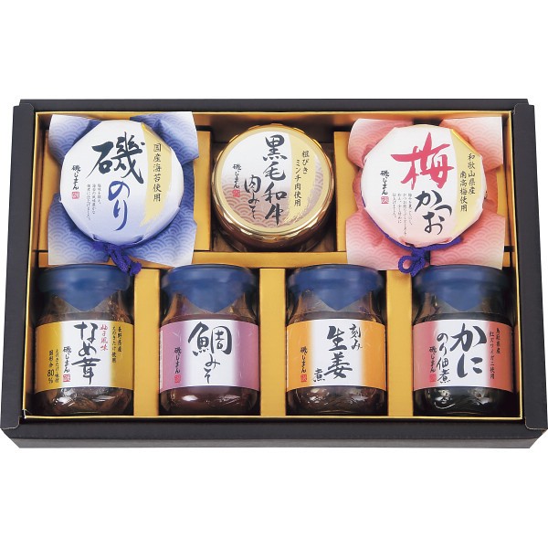 2026年お歳暮特別企画 磯じまん　ご飯のお供瓶詰セット  ＭＴ－３０ 【送料込】(沖縄・離島は別途)の画像