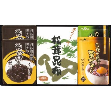 2026年お歳暮特別企画 はべ黒庵　丹波黒・松茸昆布バラエティギフト  ＴＭＶ－Ｓ 【送料込】(沖縄・離島は別途)の画像