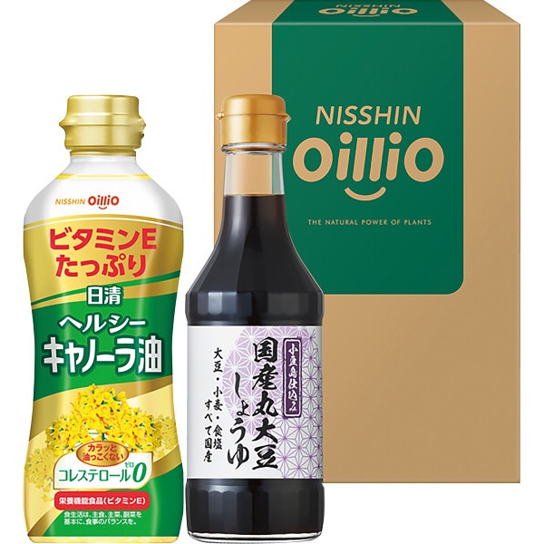 2026年お歳暮特別企画 日清　ヘルシーオイル＆小豆島醤油ギフト  ＴＯＳー１０Ａ 【送料込】(沖縄・離島は別途)の画像