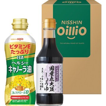 2026年お歳暮特別企画 日清　ヘルシーオイル＆小豆島醤油ギフト  ＴＯＳー１０Ａ 【送料込】(沖縄・離島は別途)の画像
