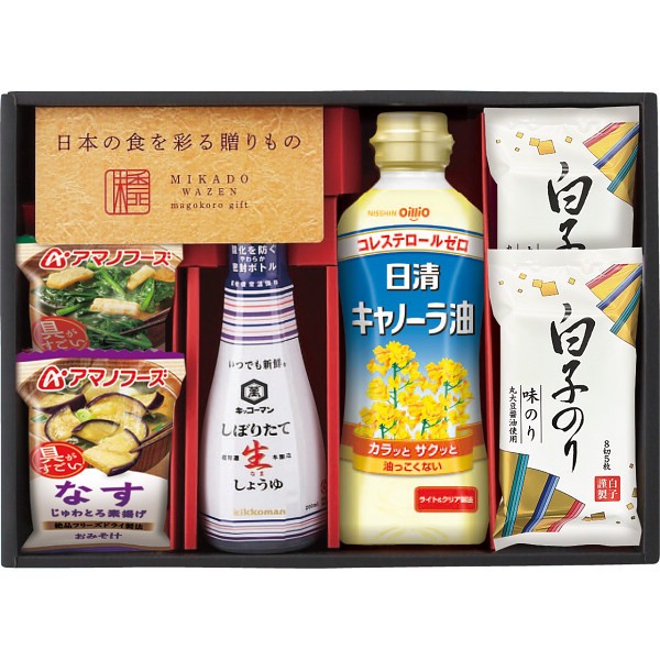 2026年お歳暮特別企画 味香門和膳（みかどわぜん）アマノフーズ＆キッコーマン和食詰合せ  ＭＫＤ－１５Ｎ 【送料込】(沖縄・離島は別途)の画像