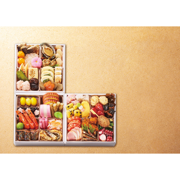 2027年おせち特別企画 祇園又吉　京風おせち　彩花　三段重 【全国送料無料】(沖縄・離島は別途)の画像