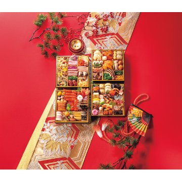 2027年おせち特別企画 百品目和洋中おせち【百福】四段重 【全国送料無料】(沖縄・離島は別途)の画像
