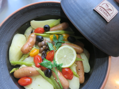 ＴＡＴＡＲＡＳＥＴ　【ＴＡＴＡＲＡ鍋・１個】【ＭＯＯＮスキレット・２枚】【風炎ＢＬＵＥ平皿（２１ｃｍ）・２枚】の画像