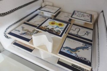 図画をスキャン・オリジナル高耐久タイル【自宅用】の画像