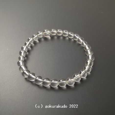 数珠ブレス 水晶6ｍｍ玉の画像