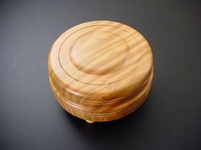 木鉦（もくしょう） 桜製 丸木鉦 4寸の画像