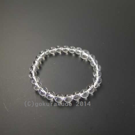数珠ブレス 水晶7ｍｍ玉の画像