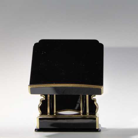 2本足見台（黒塗面金）4.5寸　（過去帳の台） の画像