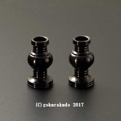 花鋲(高印)1.6寸　色付（対）の画像