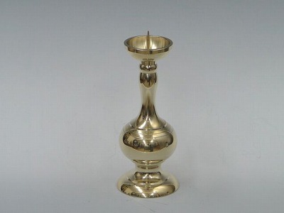 丸型ローソク立て　（みがき）　5寸の画像