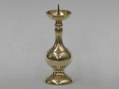 丸型ローソク立て　（みがき）　3.5寸の画像