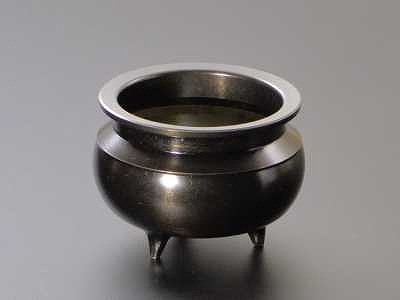 純銀製 神獣三足 線香立て 小さな香炉 重さ約16g N 6784