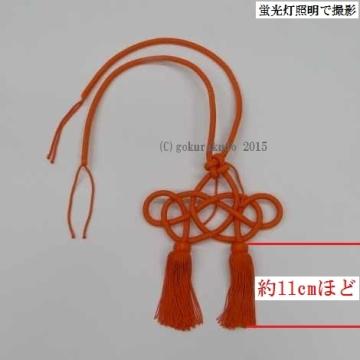 磬紐（けいひも）磬ばい用房付き、正絹の画像