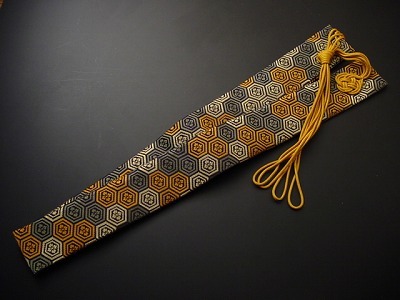 半袈裟（正絹）亀甲柄の画像