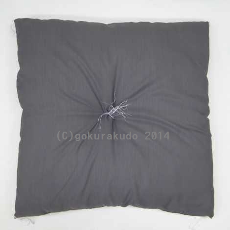 仏前座布団 紬（つむぎ）無地グレー の画像