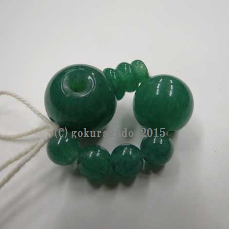 アベンの曹洞宗数珠用部品セット。尺2サイズ用(親・四天・向かい親・ボサ) の画像