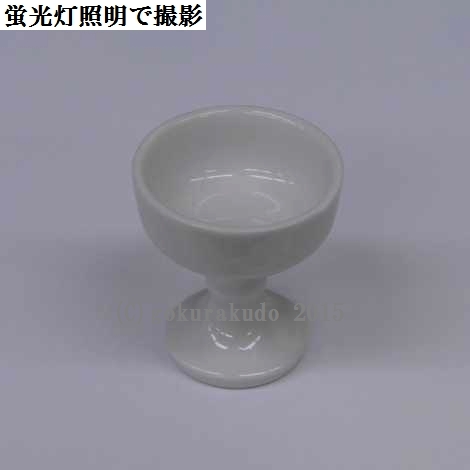仏飯器・ブッキ（ご飯の入れ物）陶器製 白（中） 画像