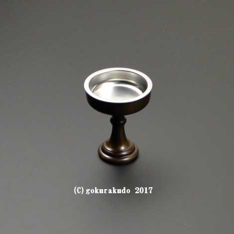 仏飯器・ブッキ（ご飯の入れ物）／真鍮製　色付き　特注京色　１．６寸（上級品） 画像