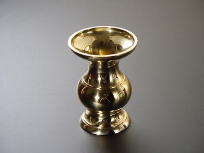 丸型花立て（磨き）　3.5寸 の画像