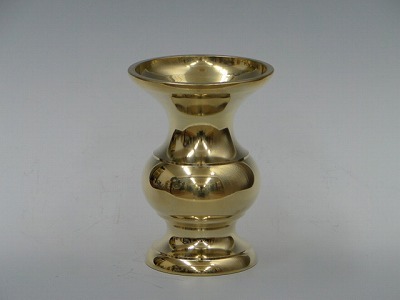 丸型花立て（磨き）　4寸 の画像