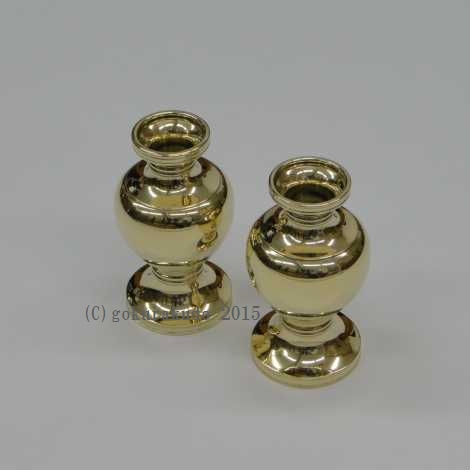 密教法具/前具（大型）花鋲（駒型） 一対（2本一組）の画像