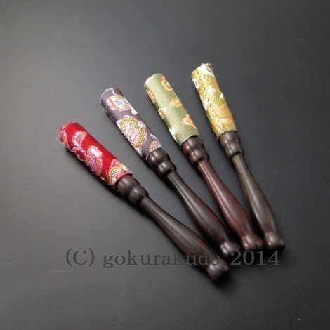 りん棒/飛鳥輪棒（中） 黒檀柄 sの画像