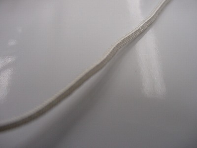 数珠用正絹紐１番（白）　1ｍ当たり画像