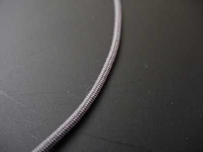 数珠用正絹紐6番（濃いグレー）　1ｍ当たり画像