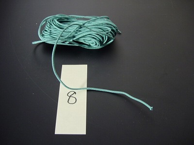 数珠用正絹紐8番（青緑）　1ｍ当たりの画像