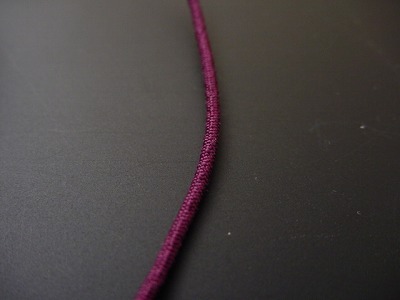 数珠用正絹紐14番（紫紺）　1ｍ当たり画像
