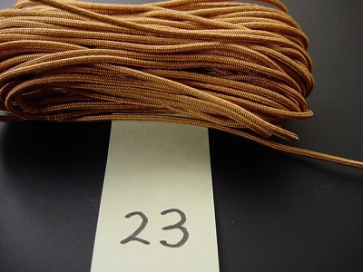 数珠用正絹紐23番（茶色がかった黄色）　1ｍ当たりの画像