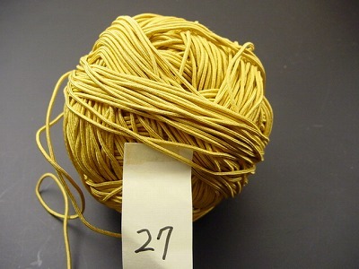 数珠用正絹紐27番（金茶色）　1ｍ当たりの画像