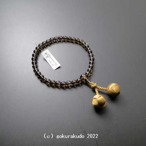 数珠 女性用 総茶水晶 利休房（H）の画像