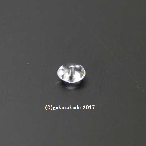 水晶の扁平な主玉（おもだま）8ｍｍ-4ｍｍ の画像