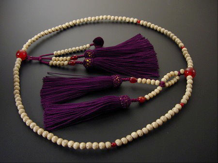 （数珠修理）日蓮宗本連装束房　人絹４匁（約１０．５ｃｍ）房使用 の画像