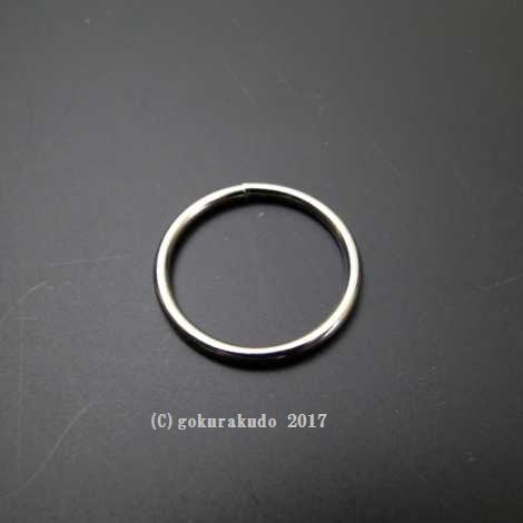 曹洞宗数珠用の環（真鍮環にメッキ）　8分 画像