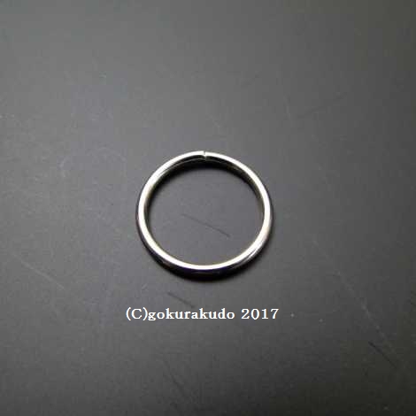 曹洞宗数珠用の環（真鍮環にメッキ）　7分 画像