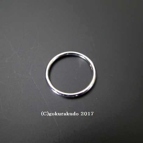 曹洞宗数珠用の環（銀環）　8分 画像