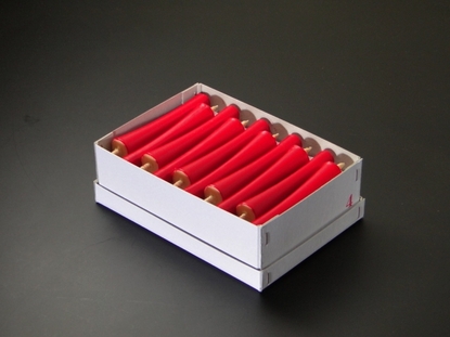 和蝋燭（和ローソク）　いかり型　4号赤　１箱（30本入）画像