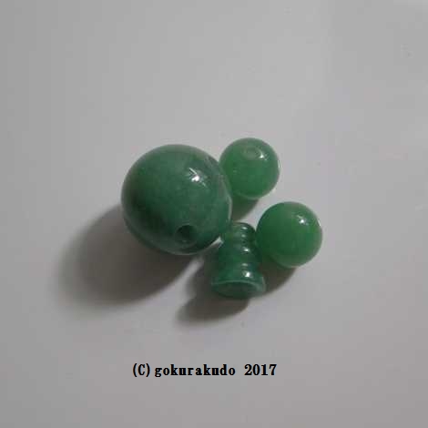 アベン（翡翠）の(親・２天・ぼさ)、１８玉用部品セットの画像