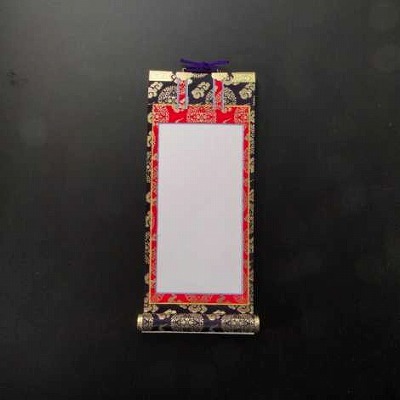 超小型掛け軸 無地法名軸 大谷派（東）用 一枚のみの画像