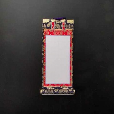 超小型掛け軸 無地法名軸 本願寺派（西）用 一枚のみの画像