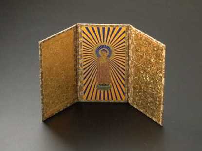 超小型３つ折り本尊(浄土真宗本願寺派（西）用　阿弥陀如来)-Hの画像