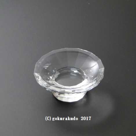 クリスタルガラス供物皿（一個あたり）の画像
