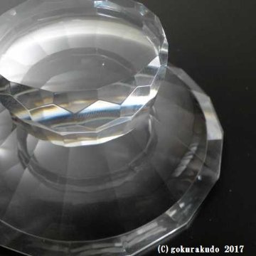 クリスタルガラス供物皿（一個あたり）画像