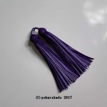 正絹頭付き房軸付き（c12 紫+藤）2.5匁画像