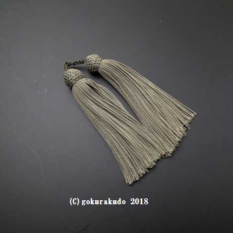 正絹頭付き房軸付き（18番、 聚楽色）2.5匁の画像